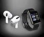 Combo Pack: Truly Wireless Earbuds + Bluetooth Smart Watch