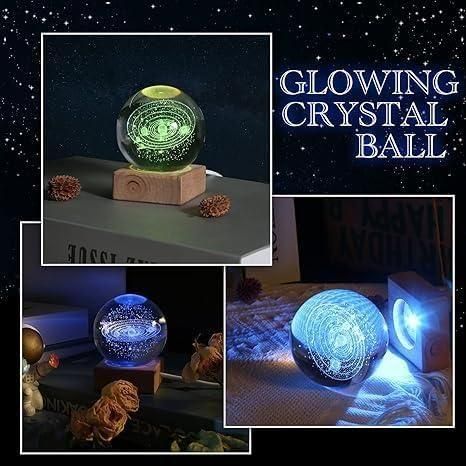 3D Crystal Lamp Ball – The Ultimate Glow for Your Space