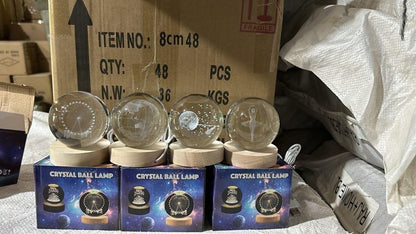 3D Crystal Lamp Ball – The Ultimate Glow for Your Space